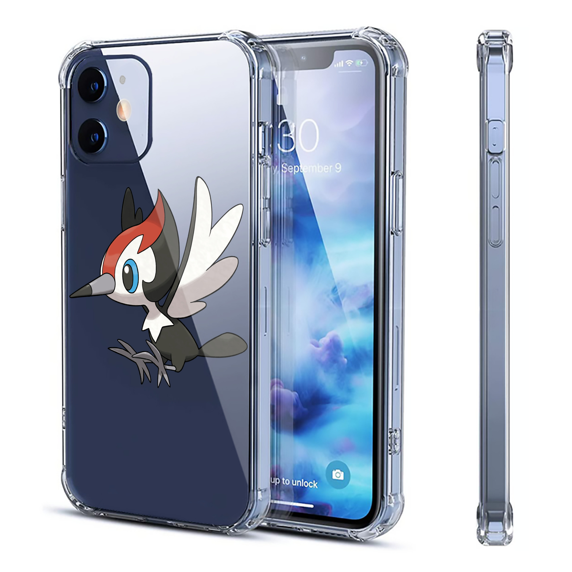 （画像用） ポケットモンスター Pokémon 【iPhone 12シリーズ対応】透明スマホケース（クリアソフトケース）